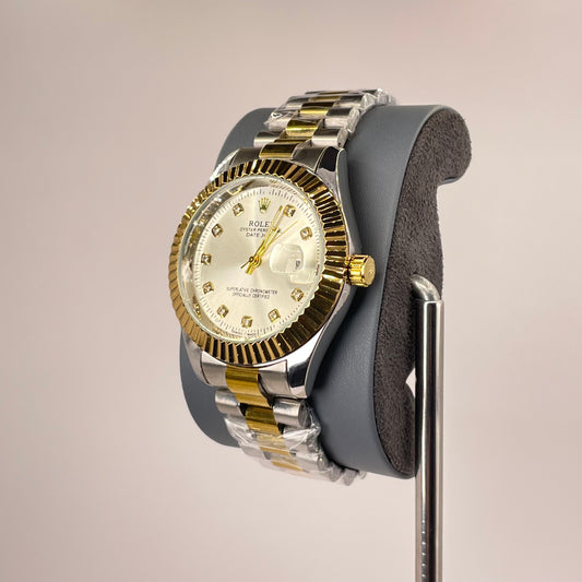 RLX MG 40MM - Two Tone Oyster Chain - Fluted Bezel Gold - Silver