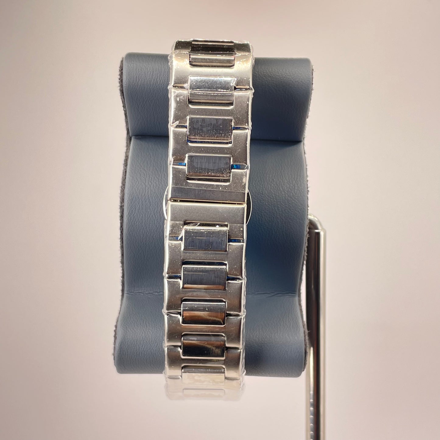 Patek P - Brushed Silver Bazel - Nautilus Silver Stainless Steel Chain - Tiffany Blue Edition