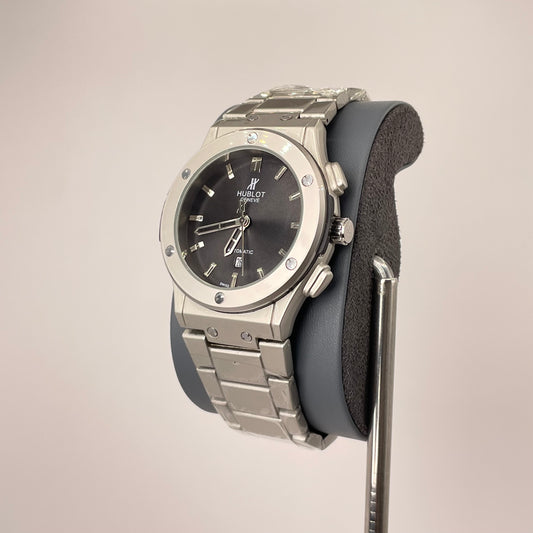 Hublot Premium Automatic - Silver Chain - Midnight Black Edition