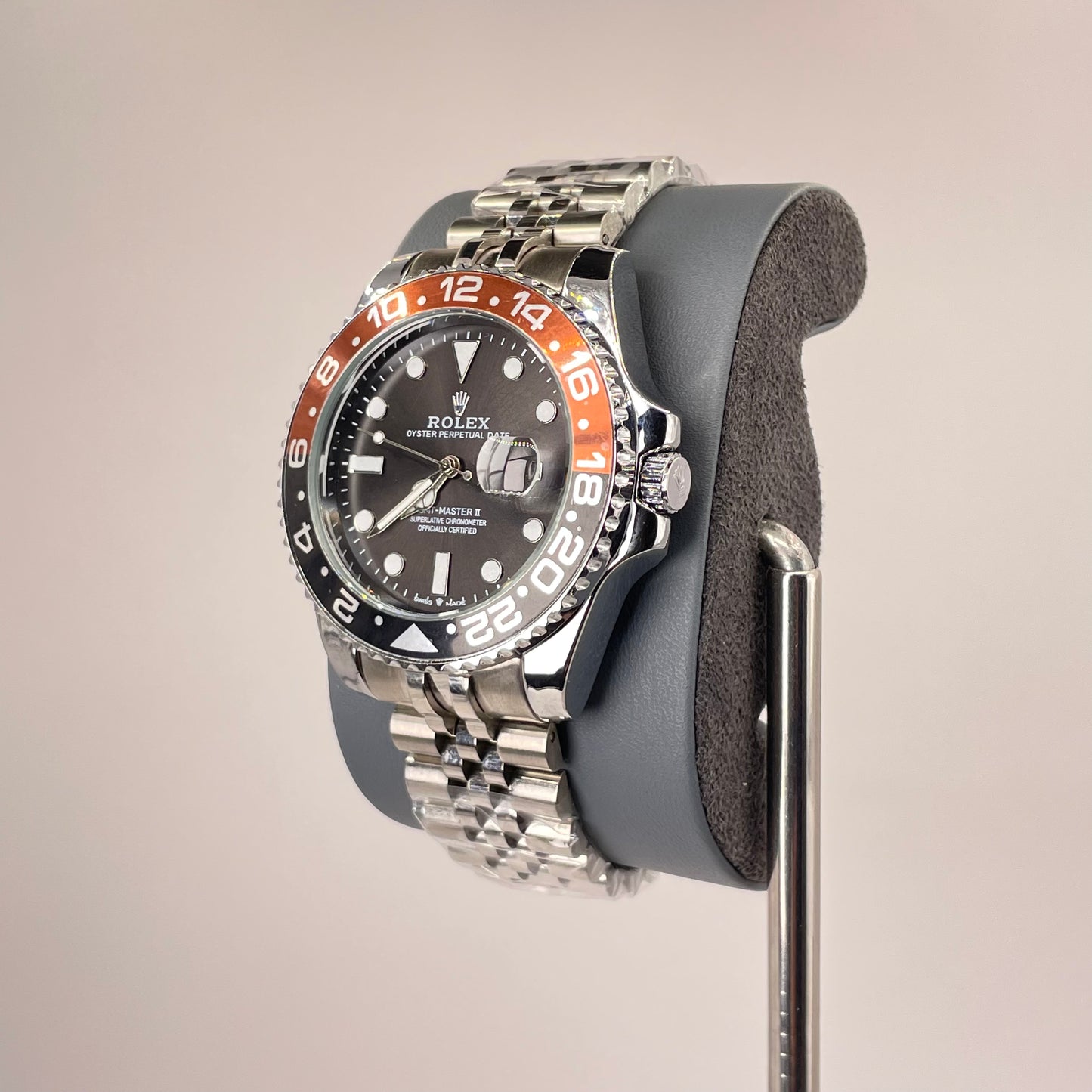 RLX GMT Master - Stainless Jubilee Chain - 40MM - Root Beer