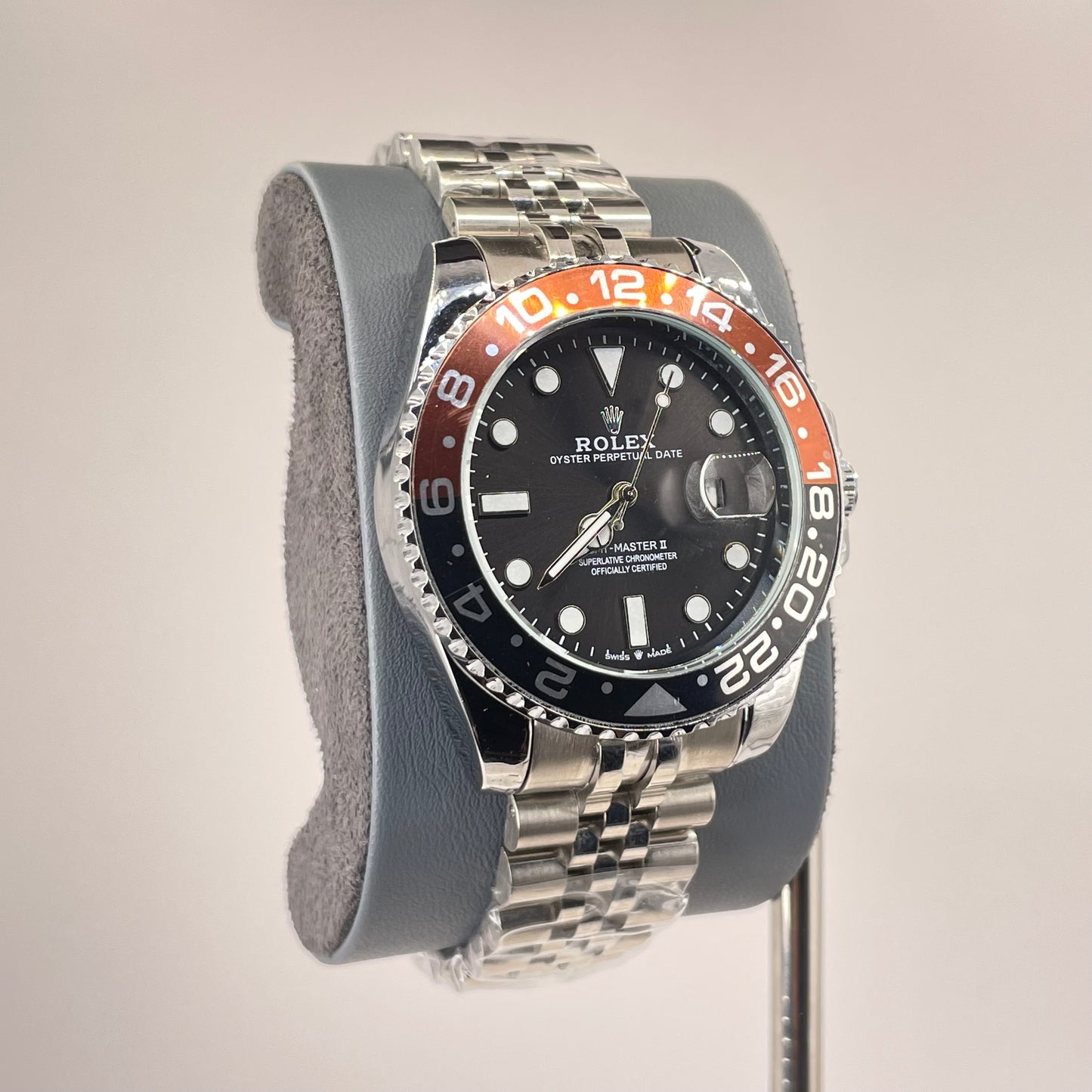 RLX GMT Master - Stainless Jubilee Chain - 40MM - Root Beer