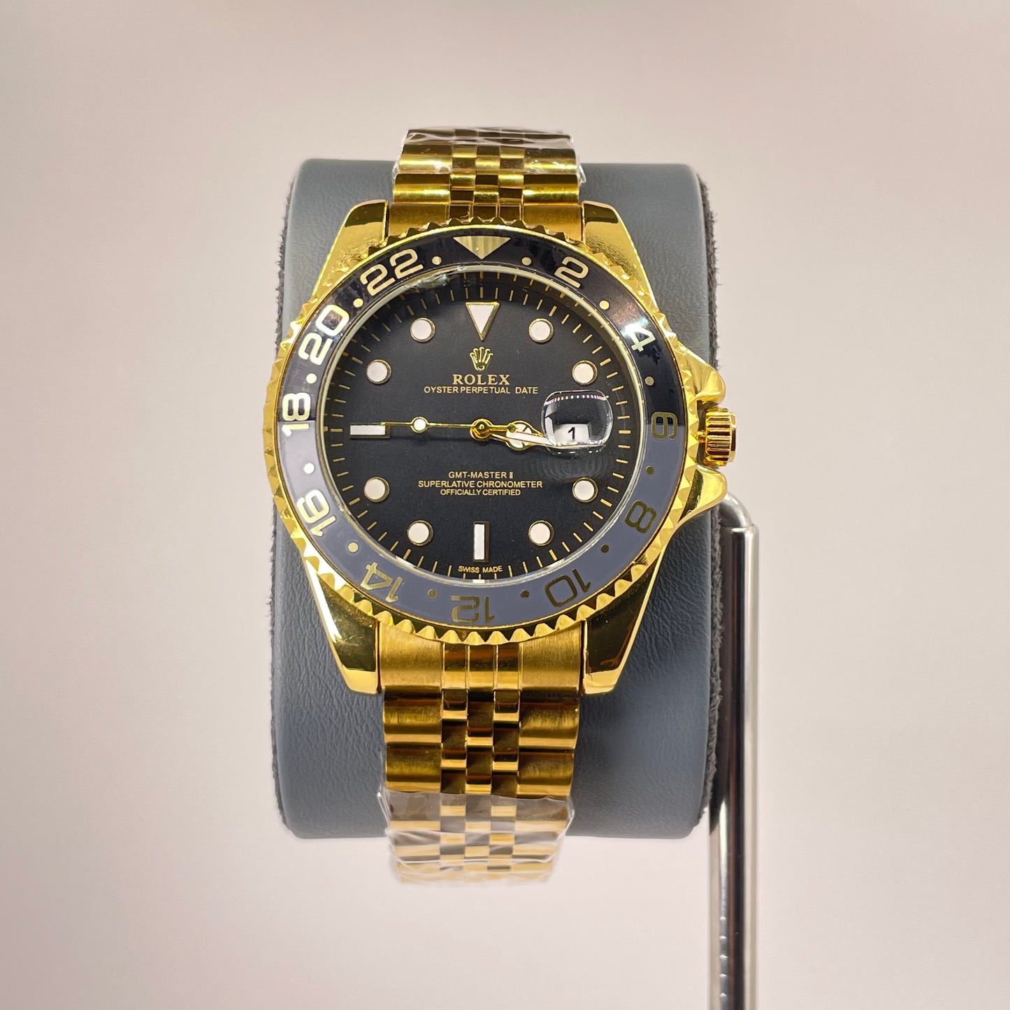 RLX GMT Master - Stainless Jubilee Chain - 40MM - Yellow Gold