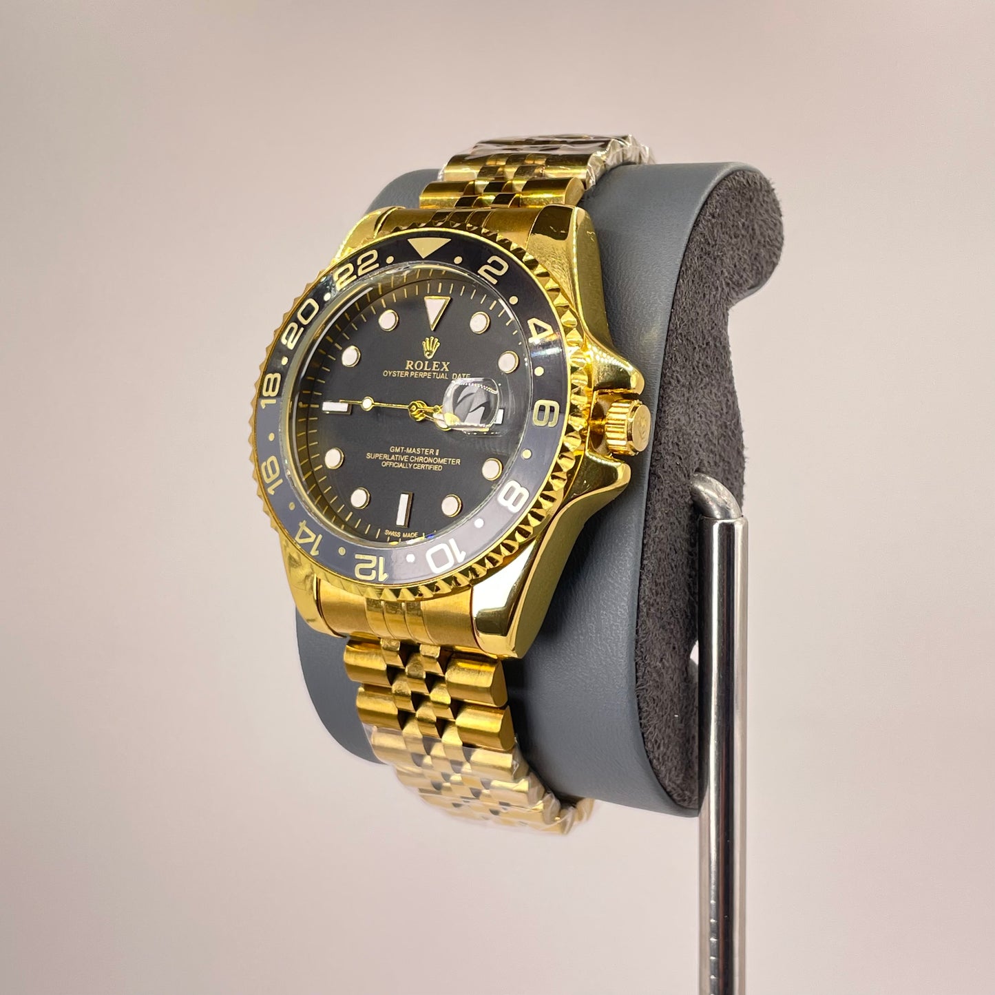 RLX GMT Master - Stainless Jubilee Chain - 40MM - Yellow Gold