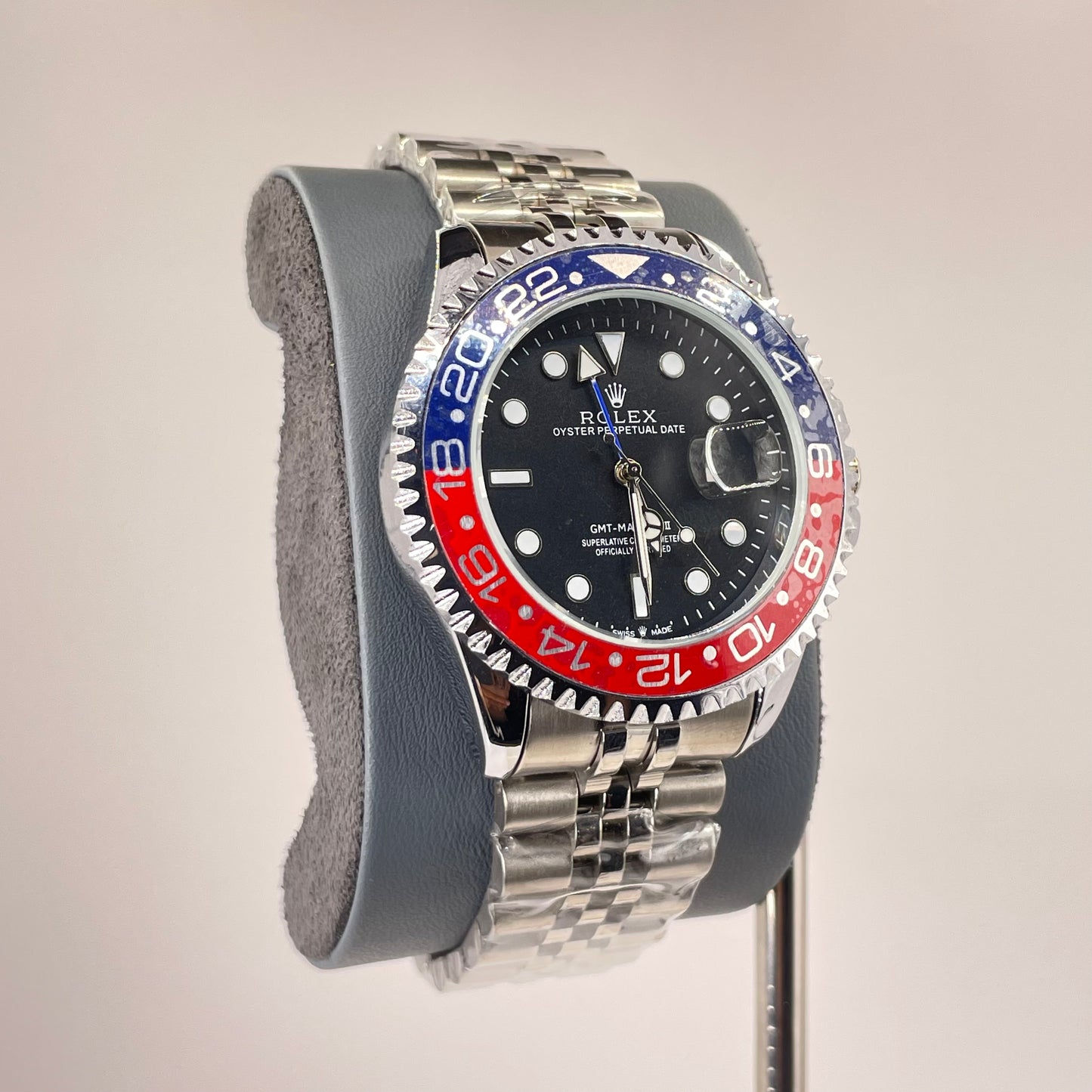 RLX GMT Semi Automatic - 40MM Stainless Jubilee Chain - Pepsi Edition