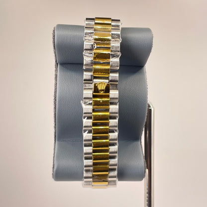 RLX MG 40MM - Two Tone Oyster Chain - Smooth Bezel - Silver
