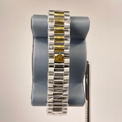 RLX MG 40MM - Three Tone Oyster Chain - Fluted Bezel Gold - Black
