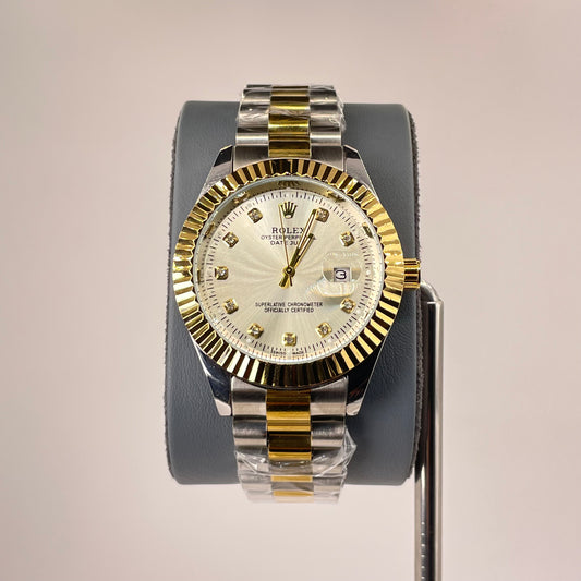 RLX MG 40MM -  Two Tone Oyster Chain - Fluted Bezel Gold - Silver