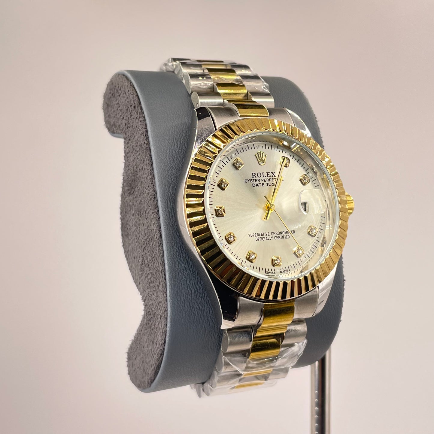 RLX MG 40MM -  Two Tone Oyster Chain - Fluted Bezel Gold - Silver