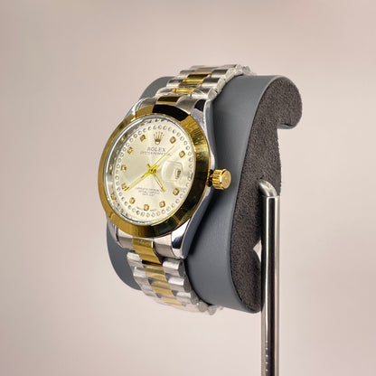 RLX MG 40MM - Two Tone Oyster Chain - Smooth Bezel - Silver Needles