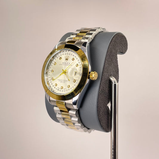 RLX MG 40MM - Two Tone Oyster Chain - Smooth Bezel - Silver Needles