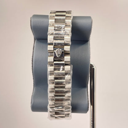 RLX MG 40MM - Silver Oyster Chain - Fluted Bezel Silver - Silver