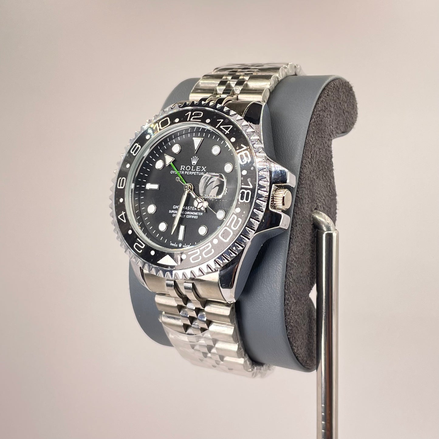 RLX GMT Semi Automatic - 40MM Stainless Jubilee Chain - Sprite Shadow Edition