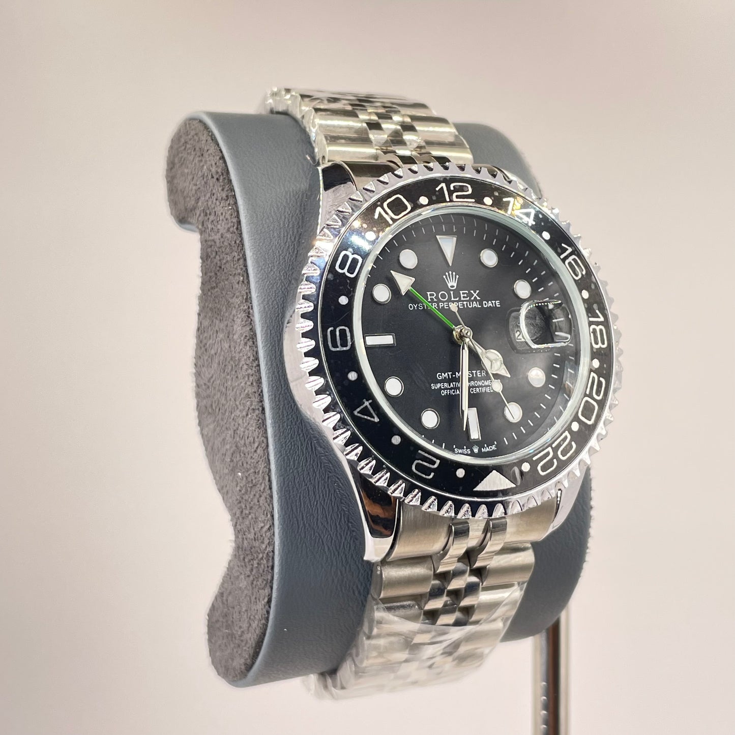 RLX GMT Semi Automatic - 40MM Stainless Jubilee Chain - Sprite Shadow Edition