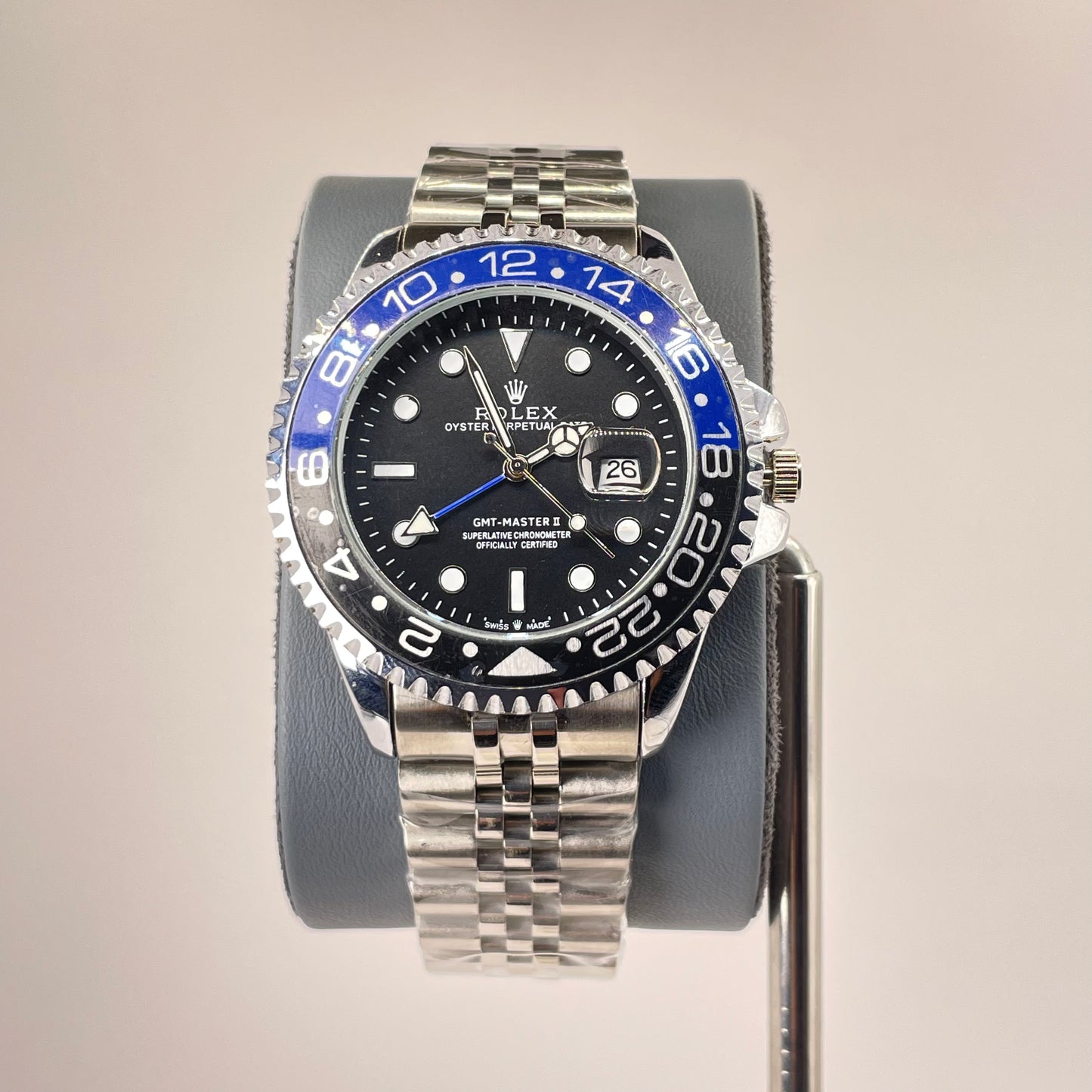 RLX GMT Semi Automatic - 40MM Stainless Jubilee Chain - Ocean Batman Edition