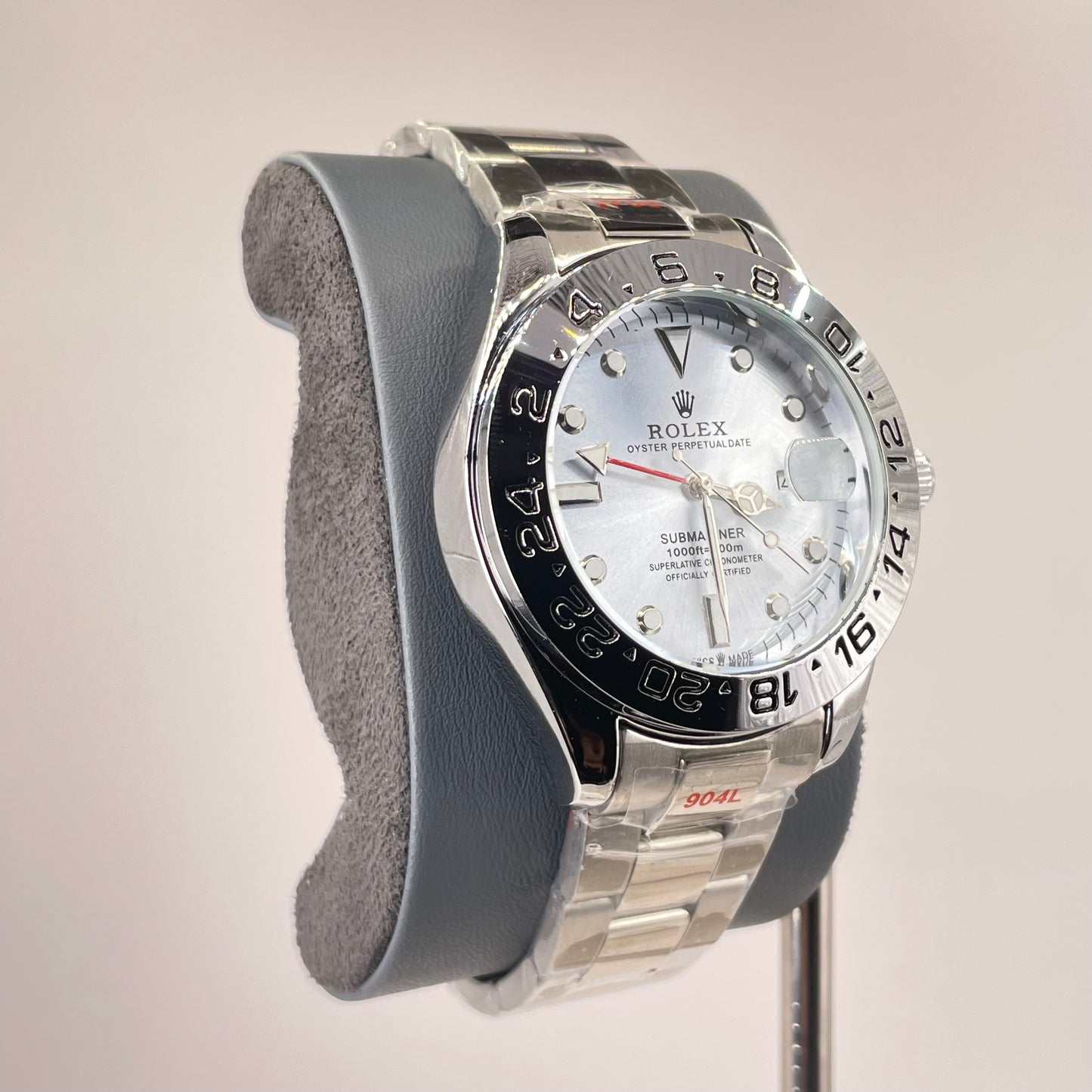 RLX GMT Explorer II - Oyster Stainless Steel chain - Polar Ice Edition