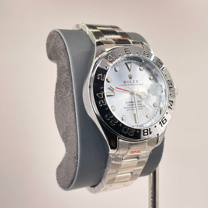 RLX GMT Explorer II - Oyster Stainless Steel chain - Polar Ice Edition