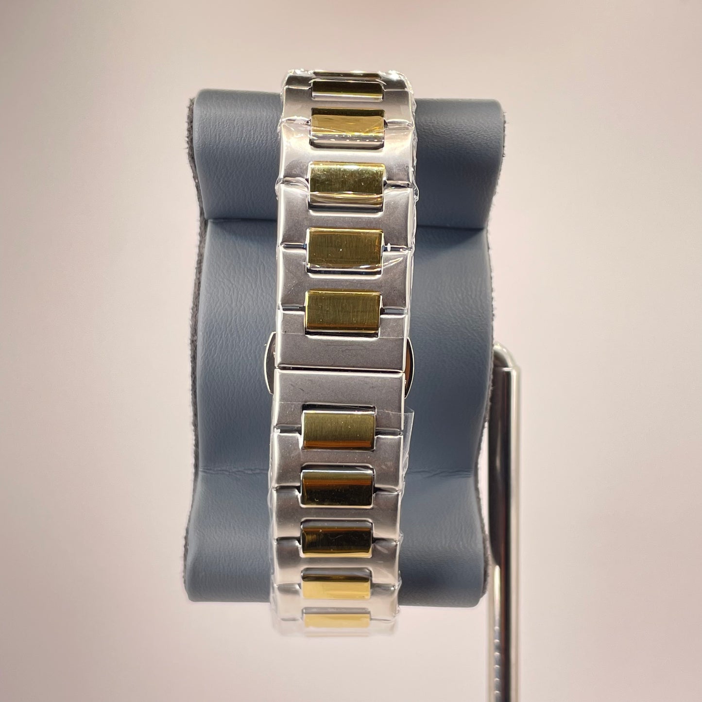 Patek P - Brushed Gold Bazel - Two Tone Nautilus Stainless Steel Chain - Tiffany Blue Edition