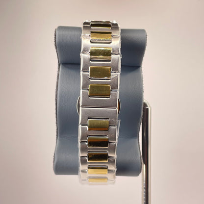 Patek P - Brushed Gold Bazel - Two Tone Nautilus Stainless Steel Chain - Tiffany Blue Edition
