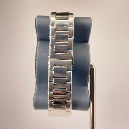 Patek P - Brushed Silver Bazel - Nautilus Silver Stainless Steel Chain - Tiffany Blue Edition