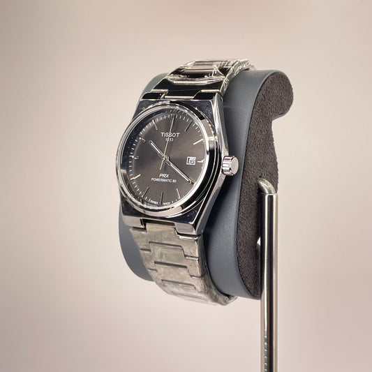 Tissot PRX - Semi Automatic - Rounded Bazel - Stainless Steel Chain - Crystal Black Edition