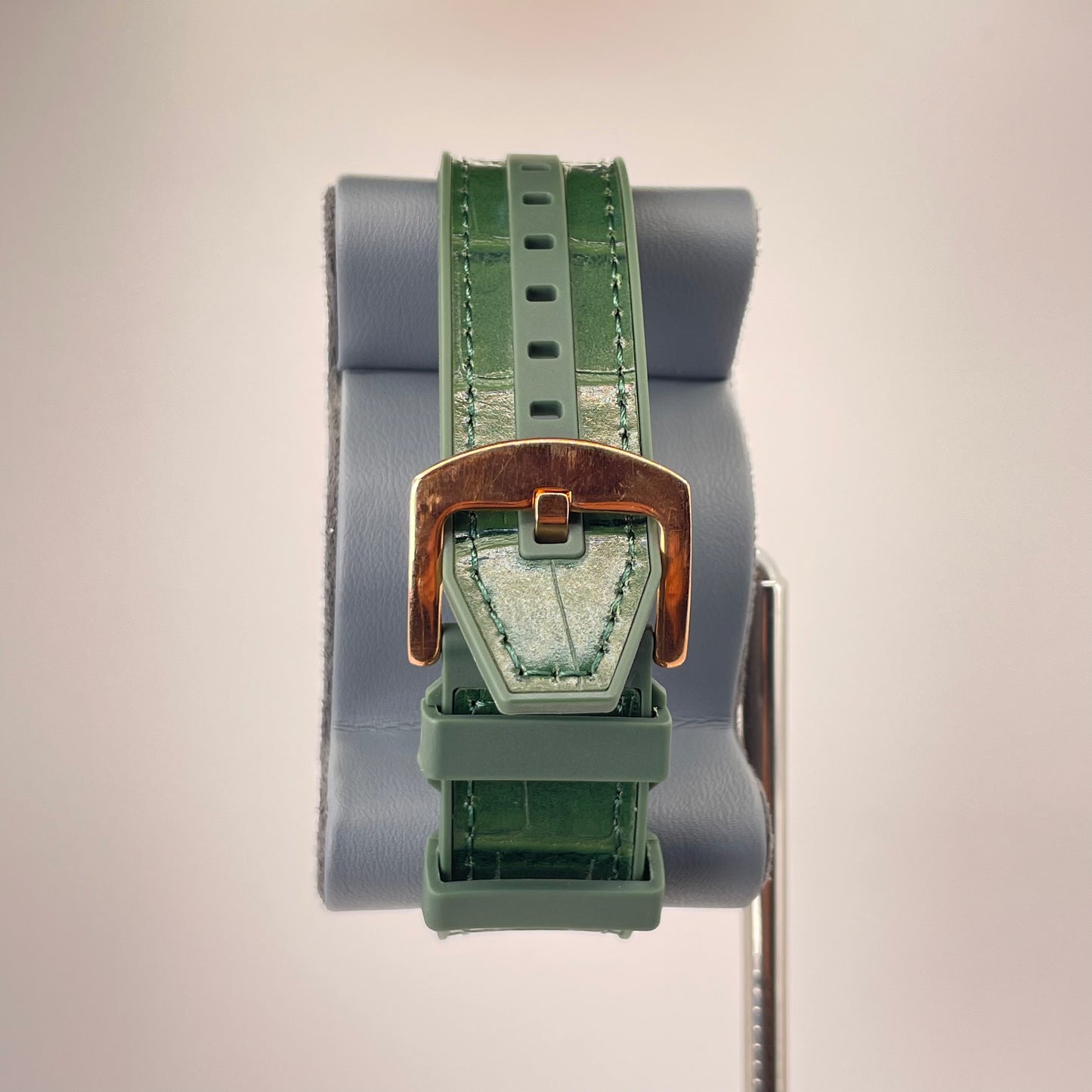 Denvosi Diamond Royale - Crocodile Pattern Strap - Emerald Green Edition