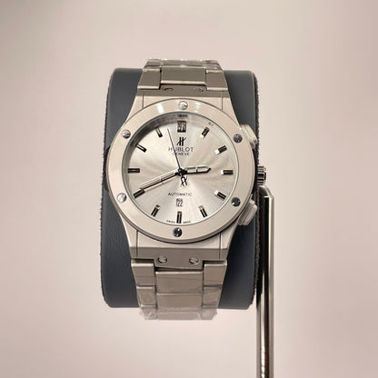 Hublot Premium Automatic - Silver Chain - Pearl White Edition