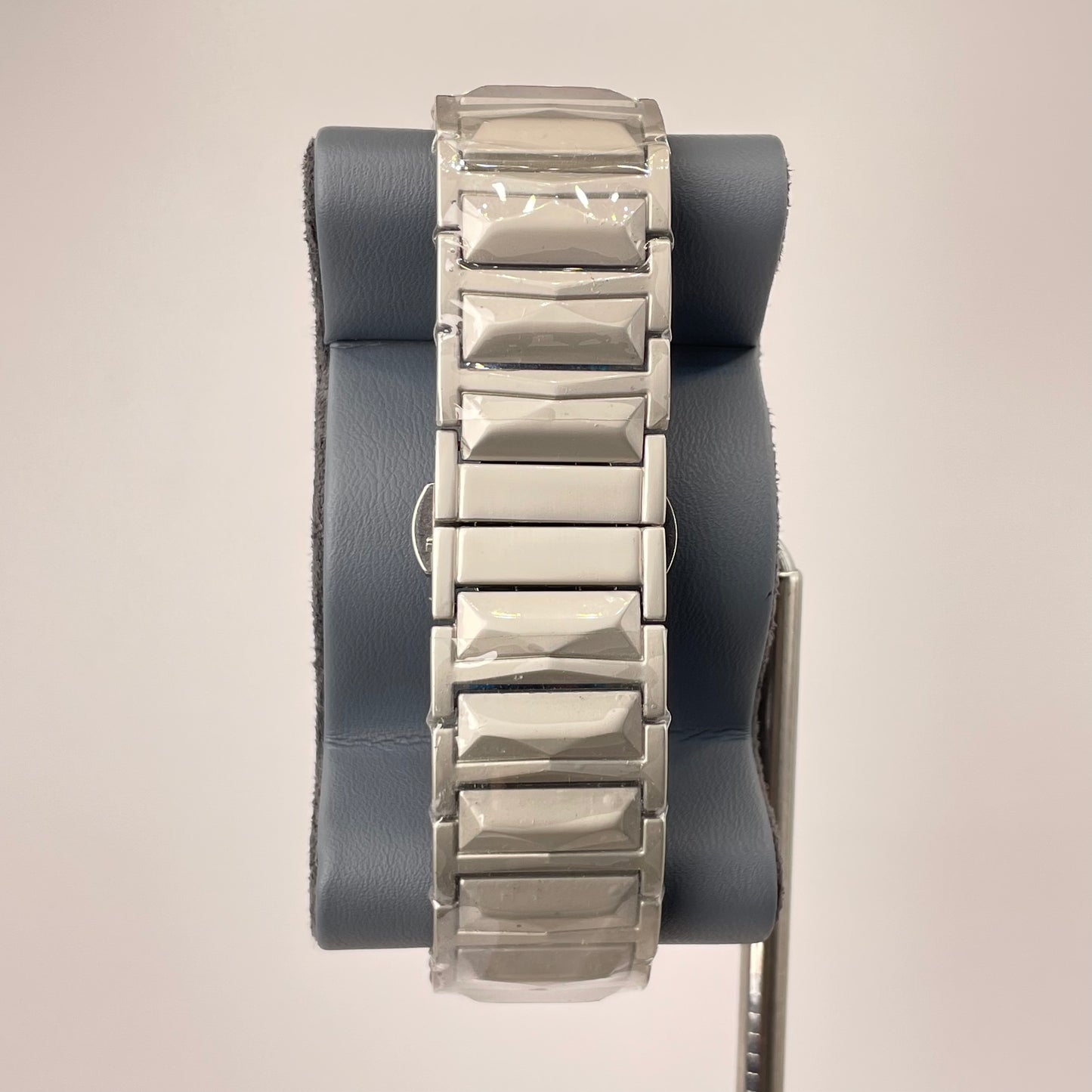 Hublot Premium Quartz - Silver Diamond Cut Chain - Diamond White Crystal Edition