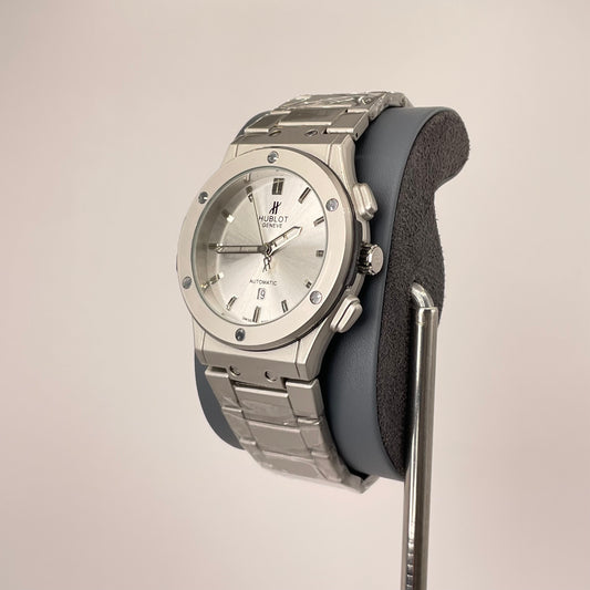 Hublot Premium Automatic - Silver Chain - Pearl White Edition