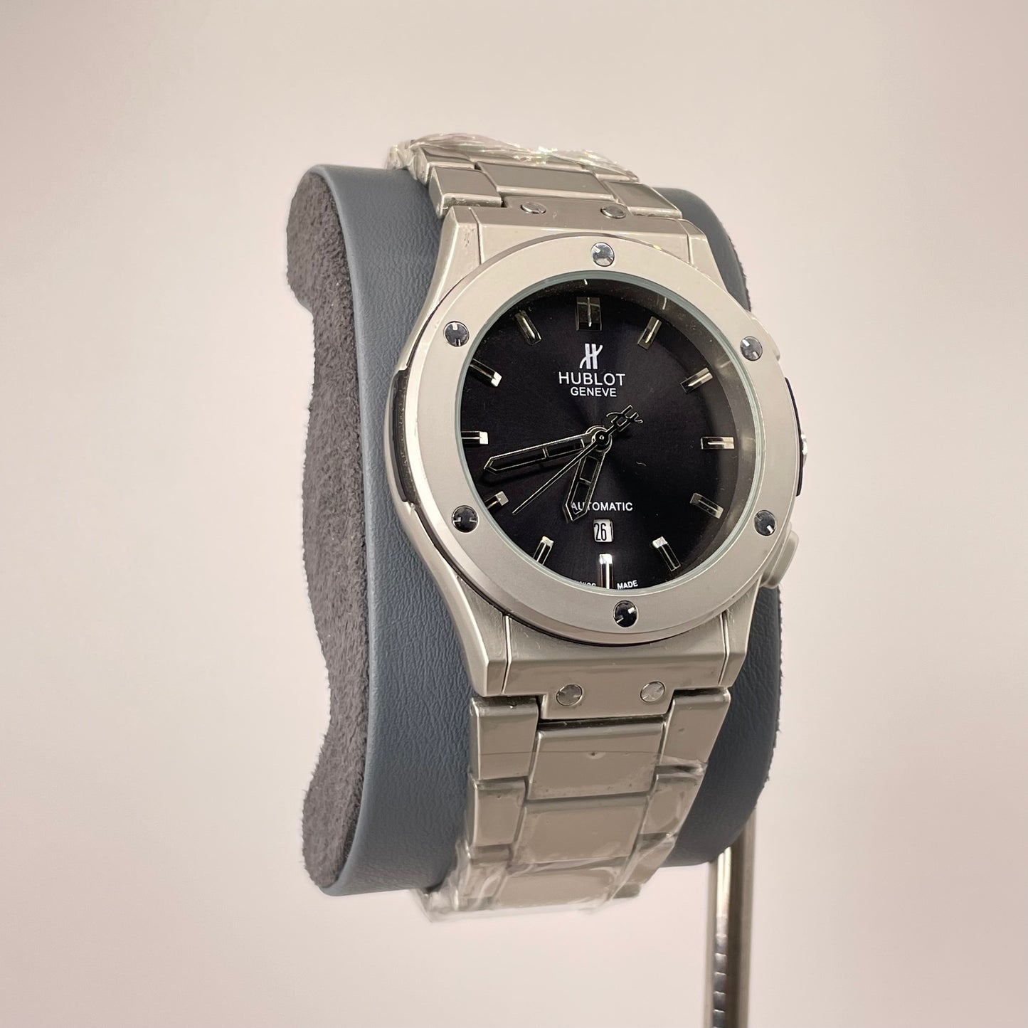 Hublot Premium Automatic - Silver Chain - Midnight Black Edition