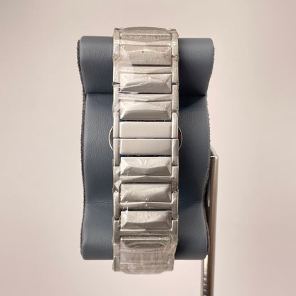 Hublot Premium Skeleton - Silver Diamond Cut Chain -  Crystal Silver Edition