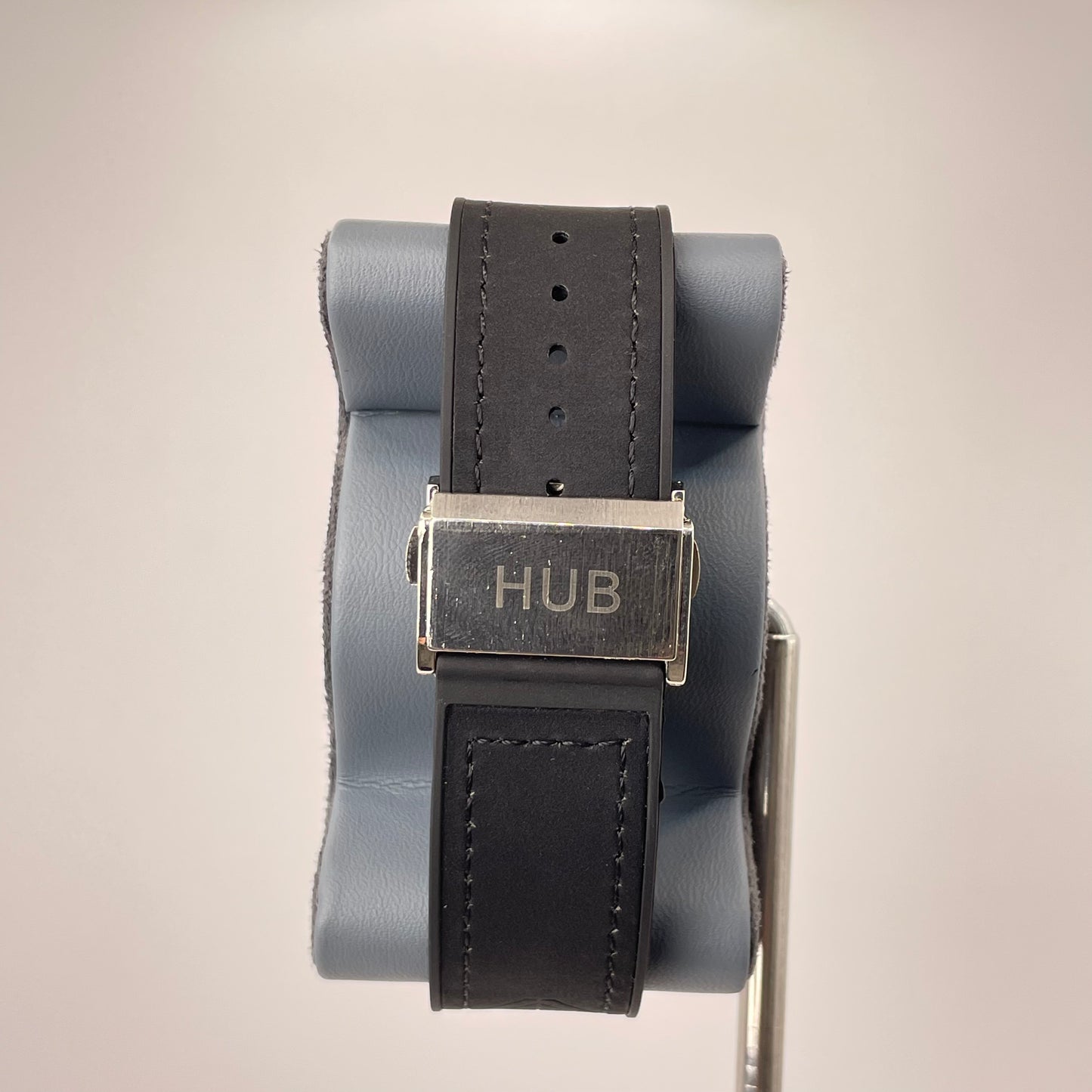 Hublot Fusion Analog - Textured Leather Strap - Titanium Shadow Edition