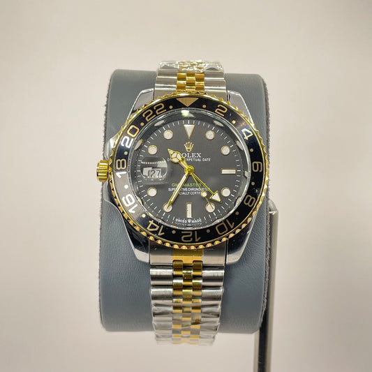 RLX GMT Semi Automatic - 40MM Stainless Jubilee Chain - Gold Edition