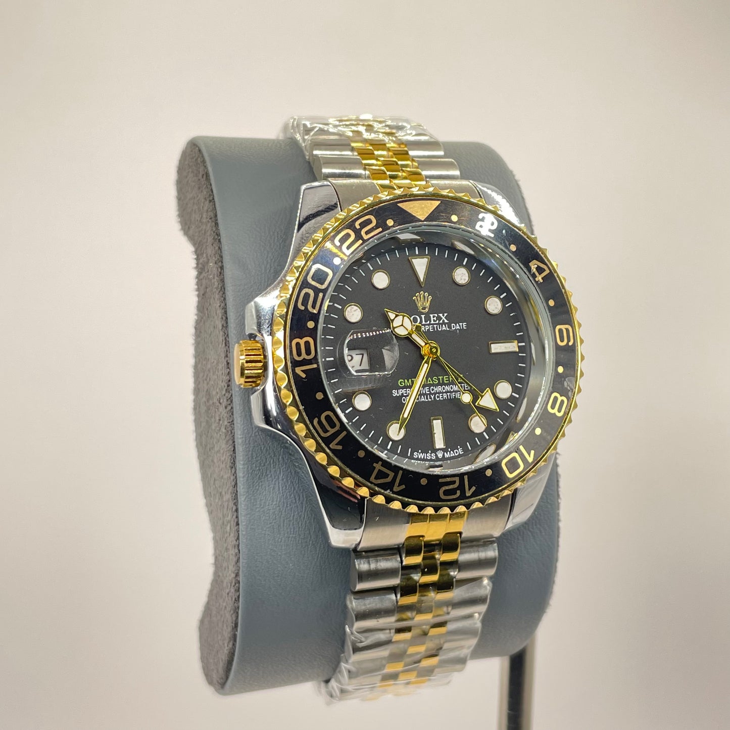 RLX GMT Semi Automatic - 40MM Stainless Jubilee Chain - Gold Edition