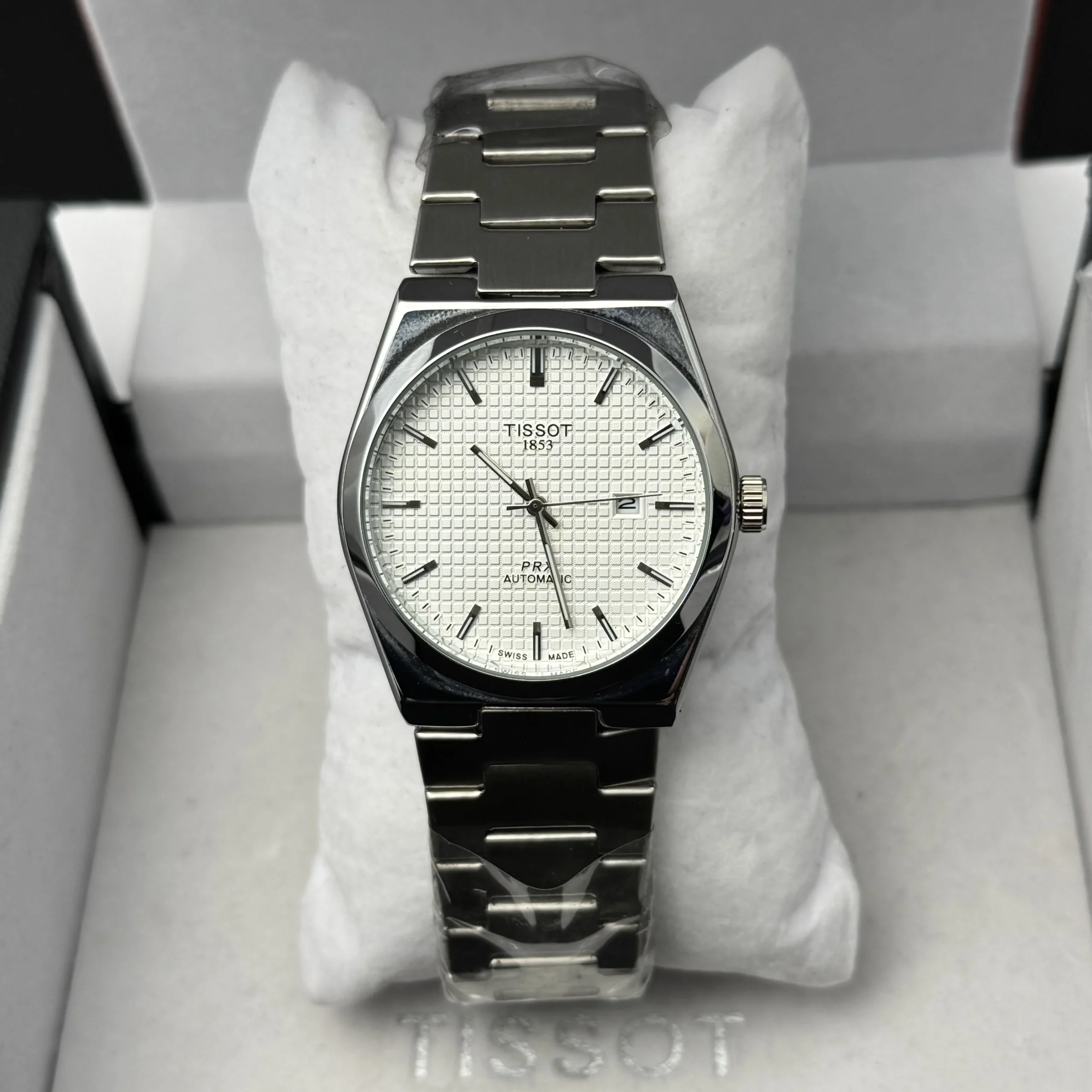 Tissot PRX Semi Automatic – Ice White Waffle