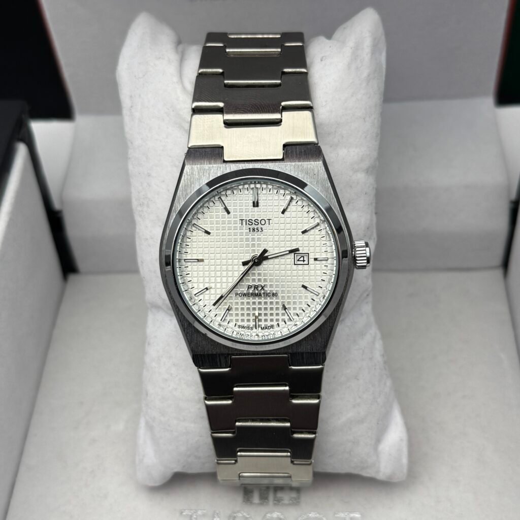 Tissot PRX Semi Automatic – White Waffle