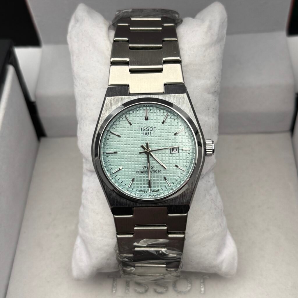 Tissot PRX Semi Automatic – Ice Blue Waffle