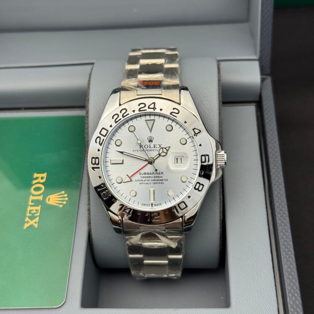RLX GMT Explorer II – Platinum Ice