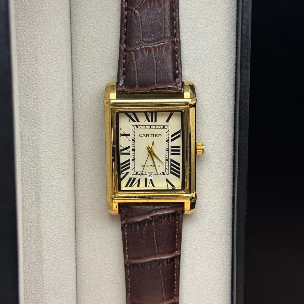 Cartier Tank Gold – Brown Date