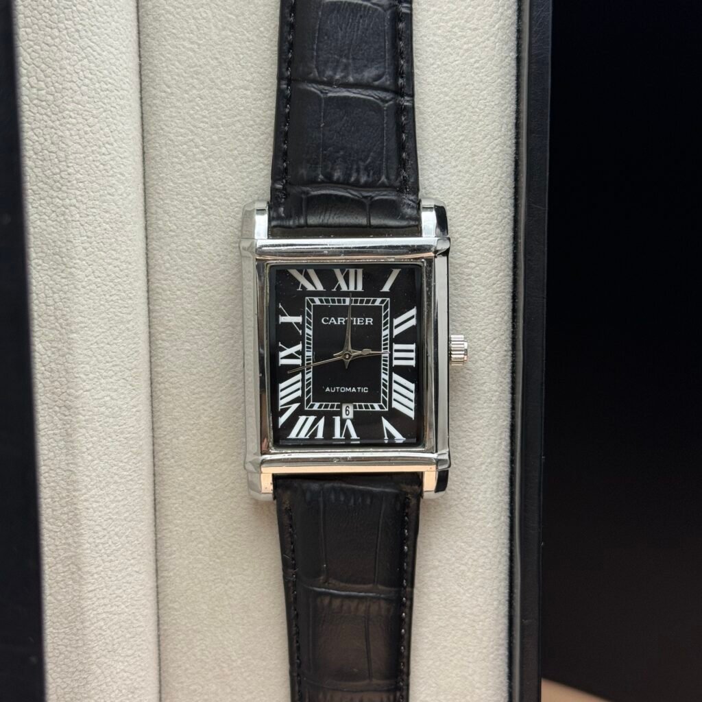 Cartier Tank Silver – Black