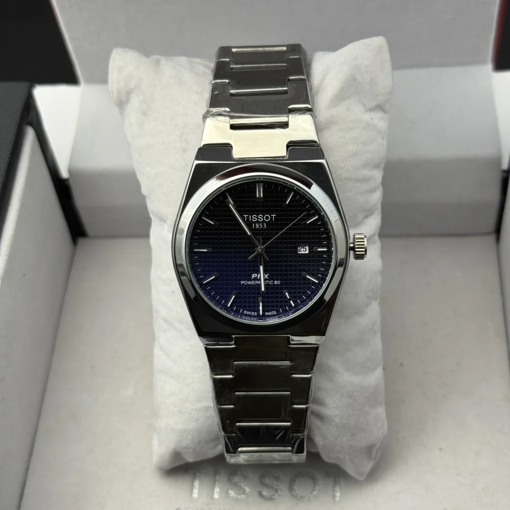 Tissot PRX Semi Automatic – Midnight Blue Waffle