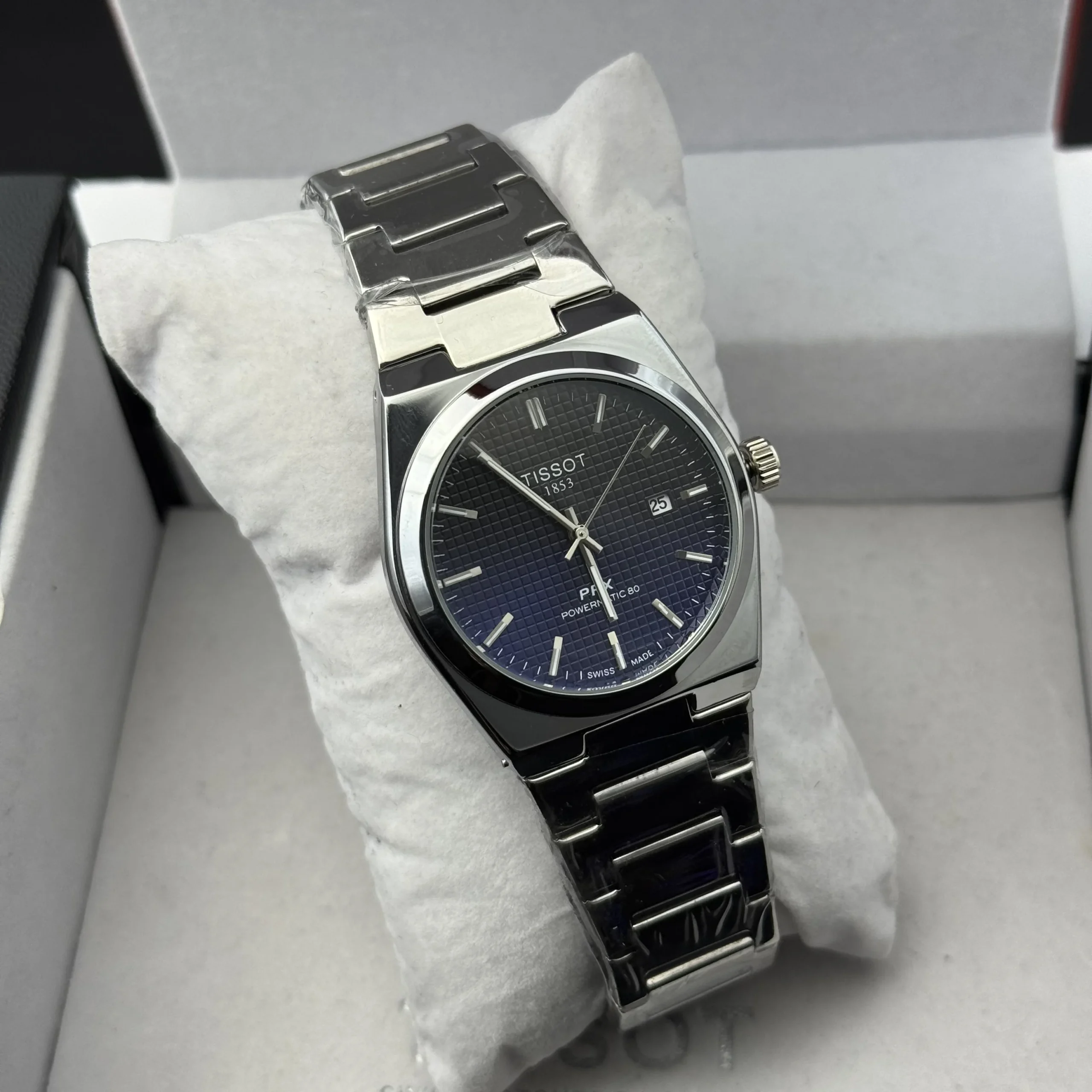 Tissot PRX Semi Automatic - Midnight Blue Waffle