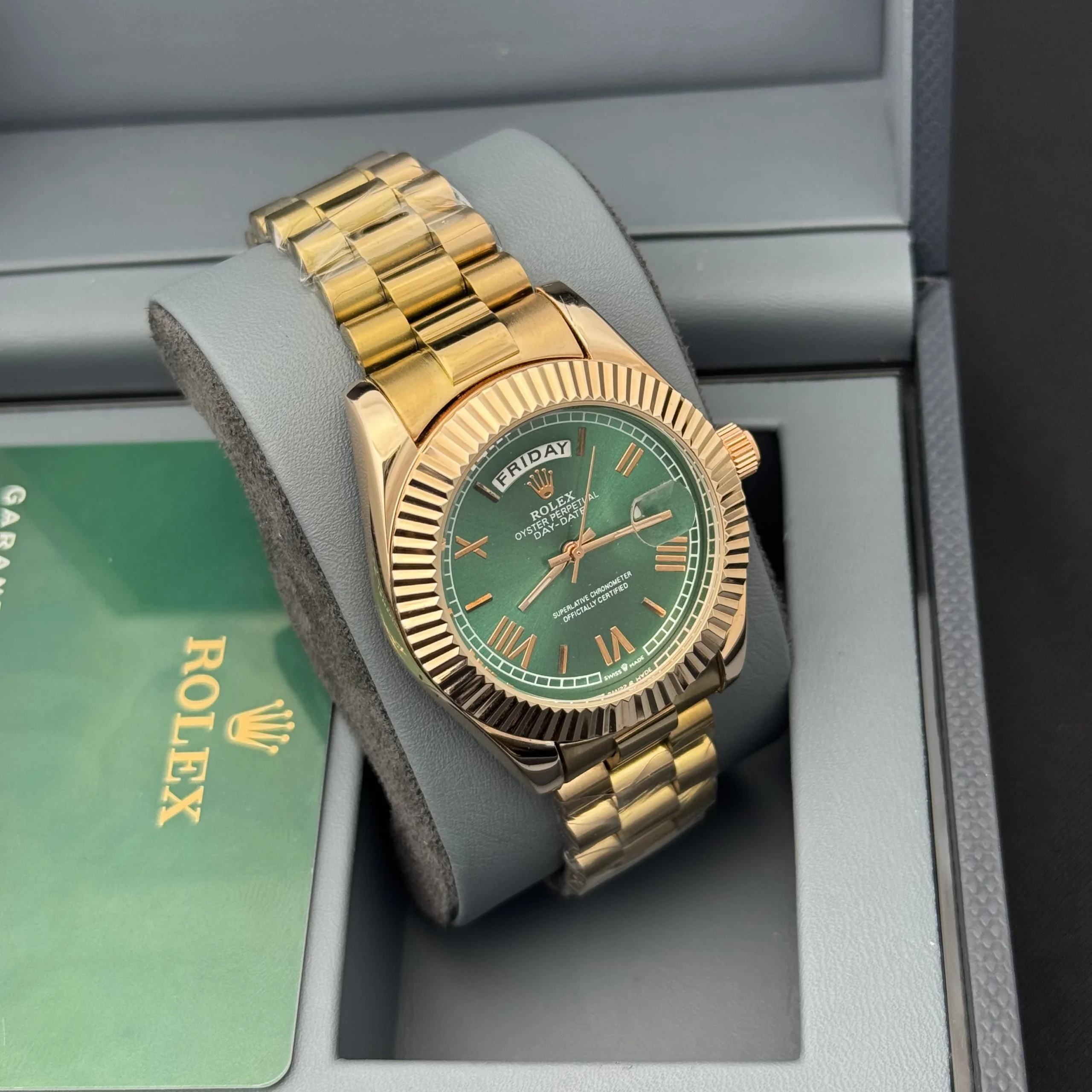 RLX Day-Date Gold - Green